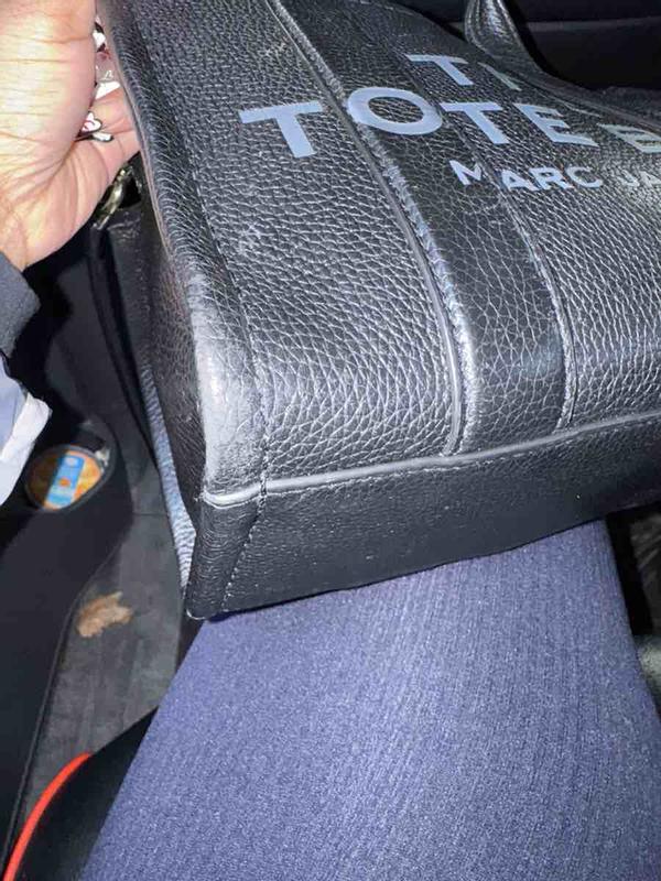 Customer photo for "Not authentic leather"