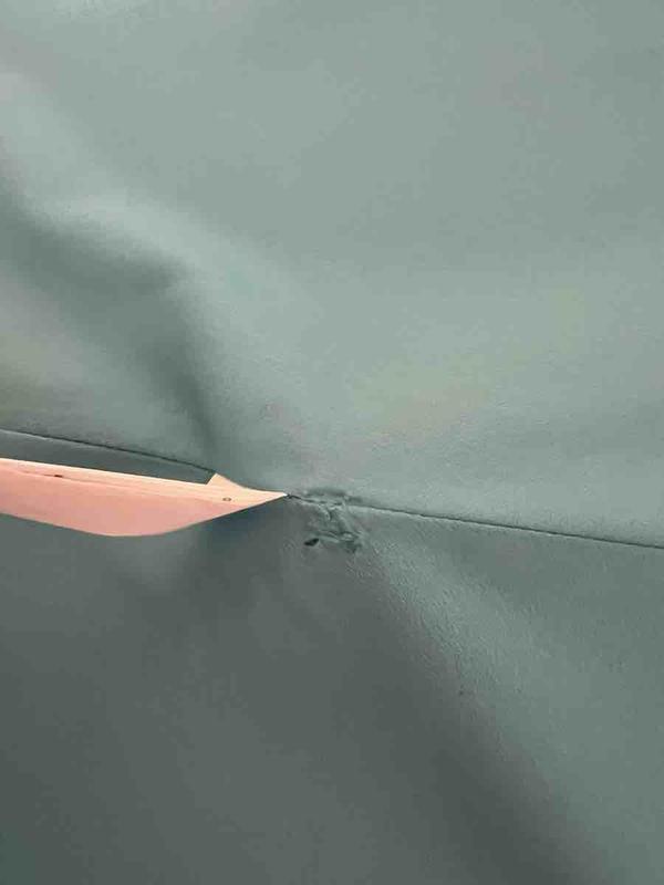 Customer photo for "over priced and awful fabric"