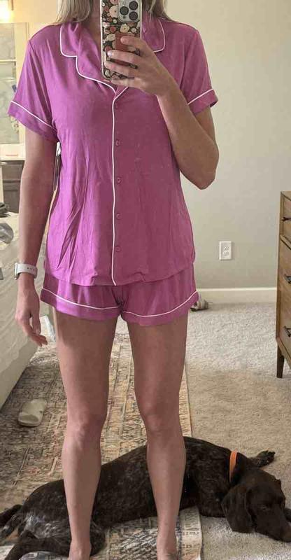 Customer photo for "uneven inseam"
