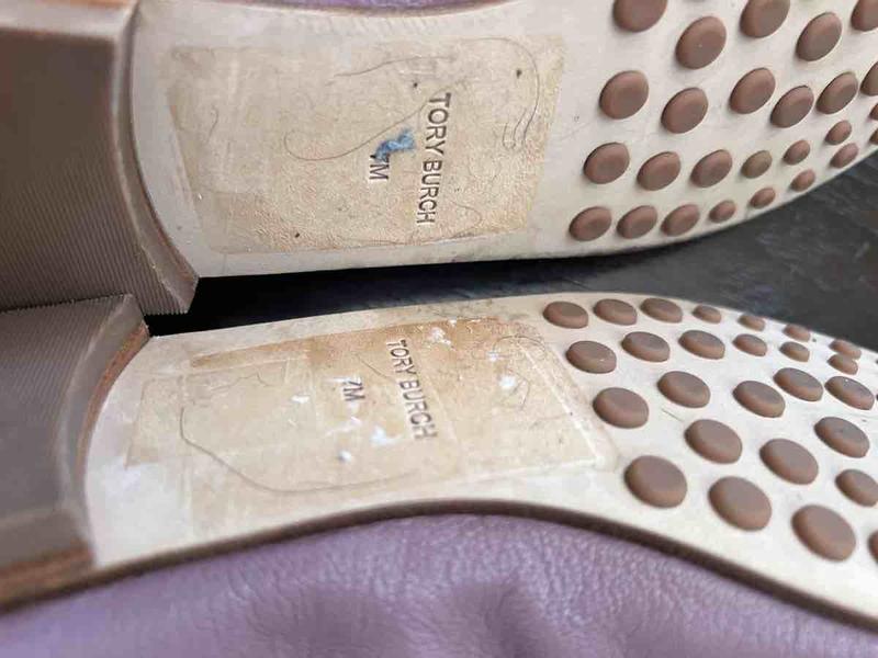 Customer photo for "staff sent extreme damaged shoes to me"