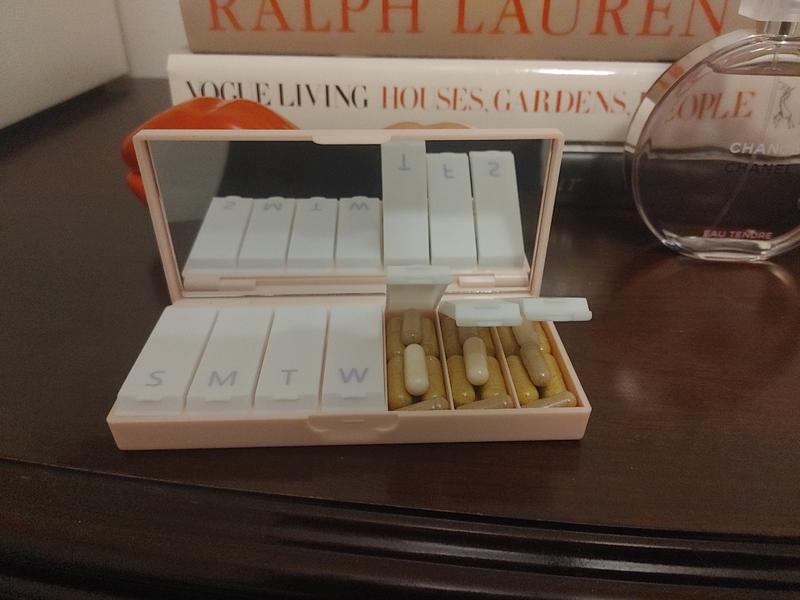 Customer photo for "Vogue pillbox"