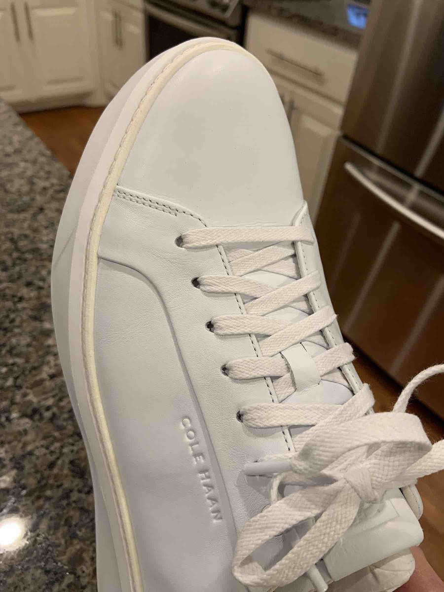 thumbnail image 2 of Cole Haan Men's Grandpro Topsin Sneaker – Dunne Truffle Ivory, US 11 M (EU 44) C38965 2 of 6