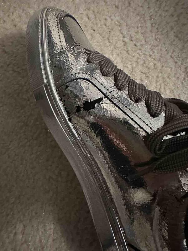 Customer photo for "Silver flaking off"