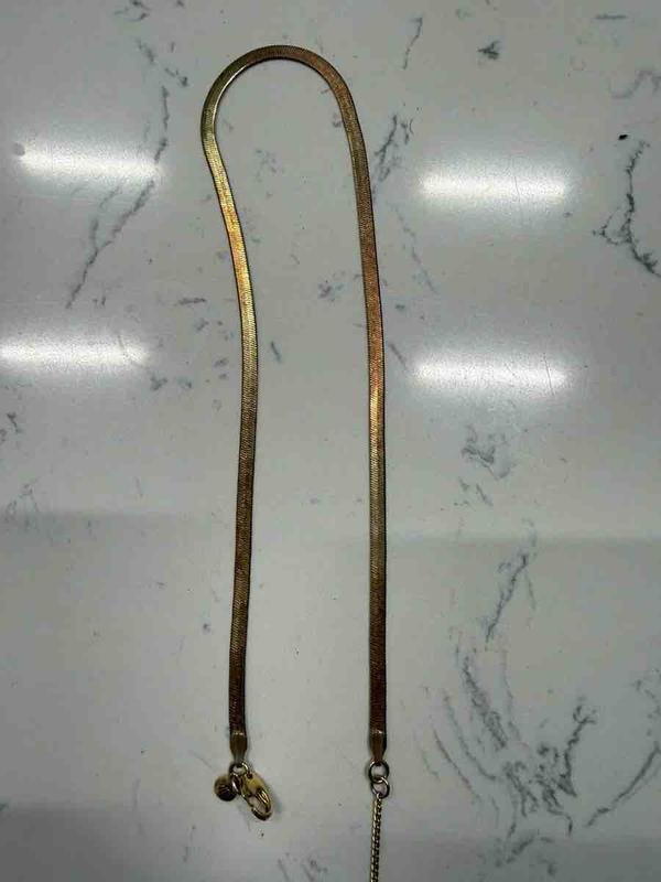 Customer photo for "tarnished after one month"