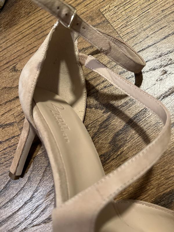 Customer photo for "Pretty shoe but suede arrived damaged"