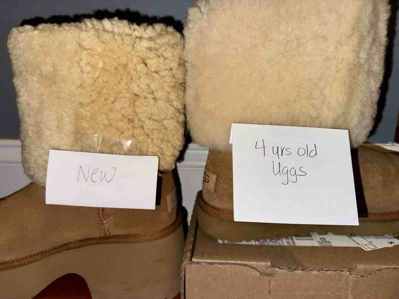 Great fit but shearling declined in quality