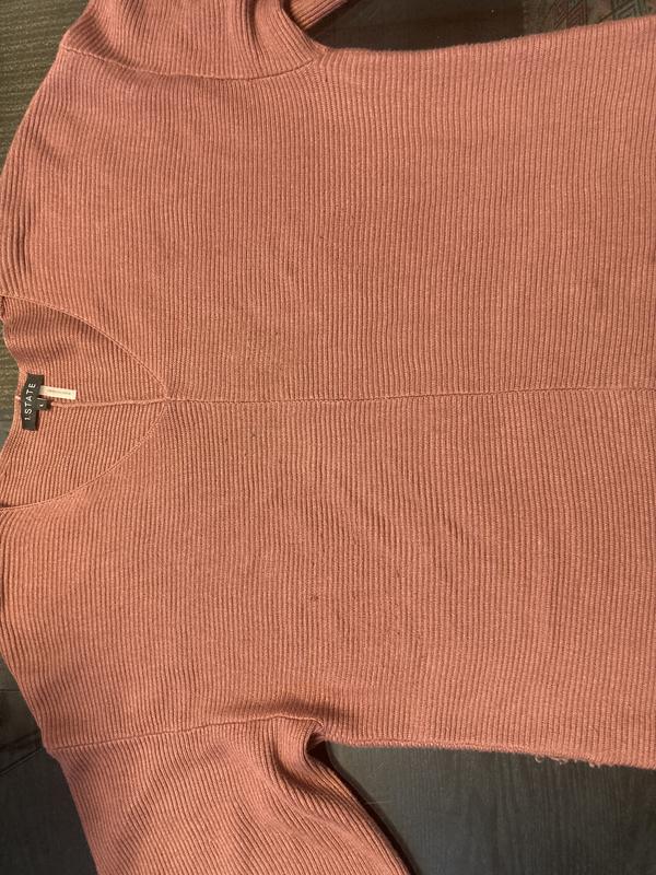 Customer photo for "Poor quality - sweater disintegrates"
