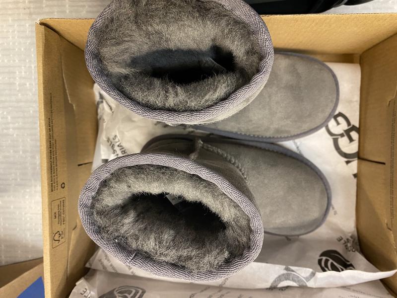 Customer photo for "These UGG boots were worn or played in for hours."
