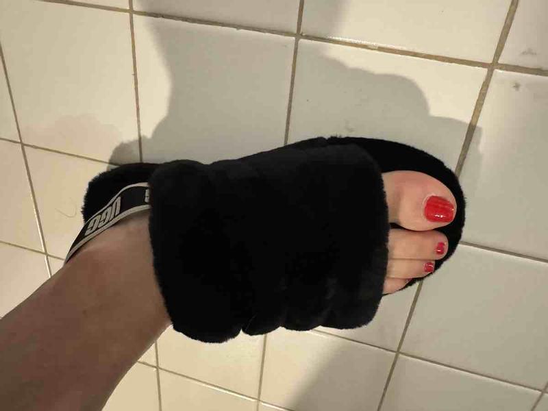 Customer photo for "cute but runs large and is stiff."