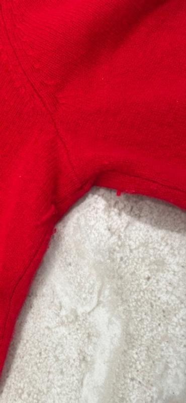 Customer photo for "Item clearly previously worn!"