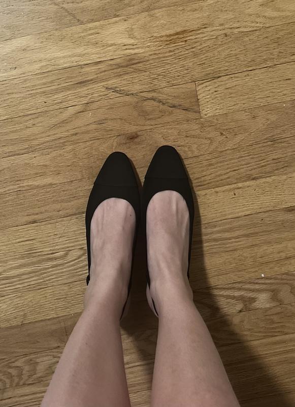 Customer photo for "Perfect shoes for tall woman"