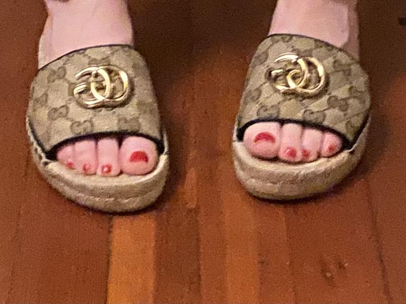 Customer photo for "Classic beautiful espadrille slide"
