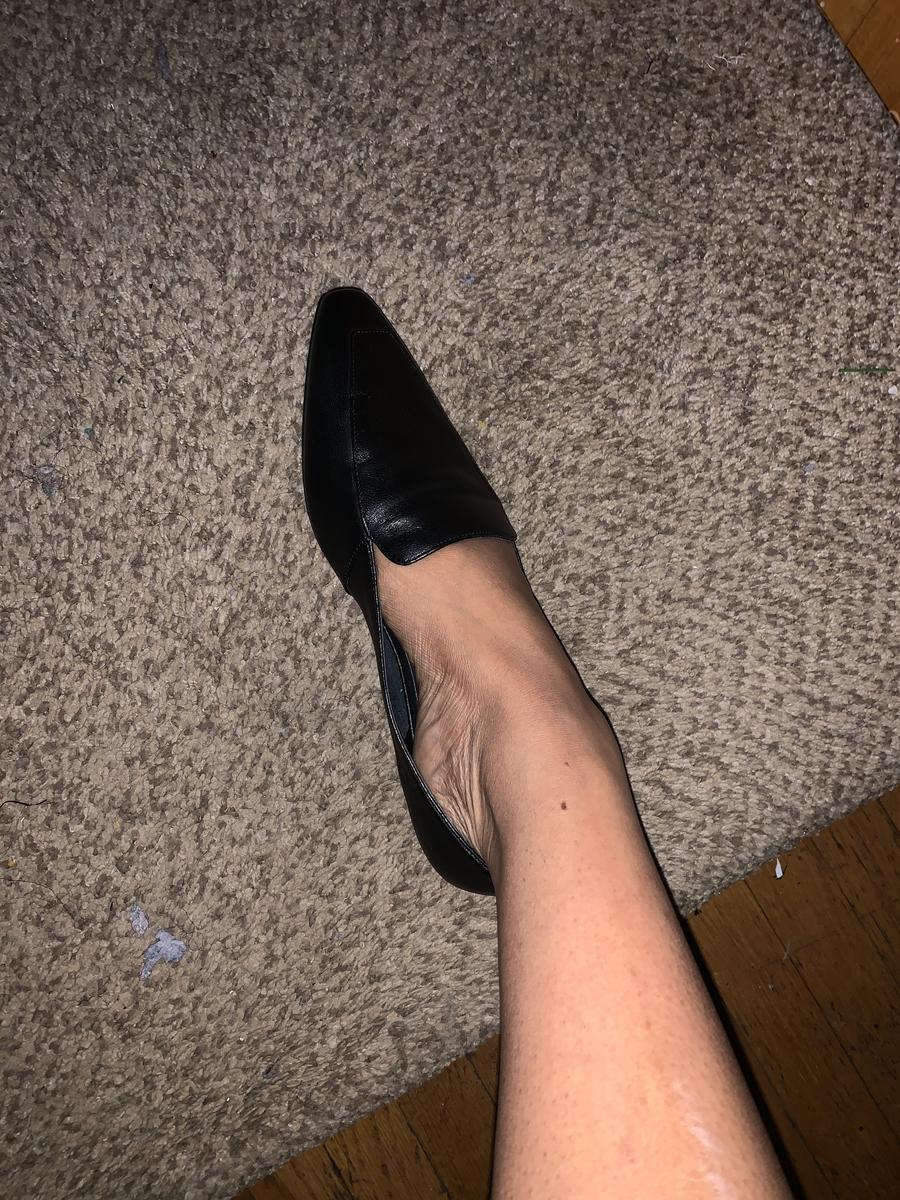 Customer photo for "Long shipping. Great Shoe. Fits slightly large"