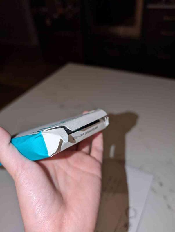 Customer photo for "Box came smashed up and opened"