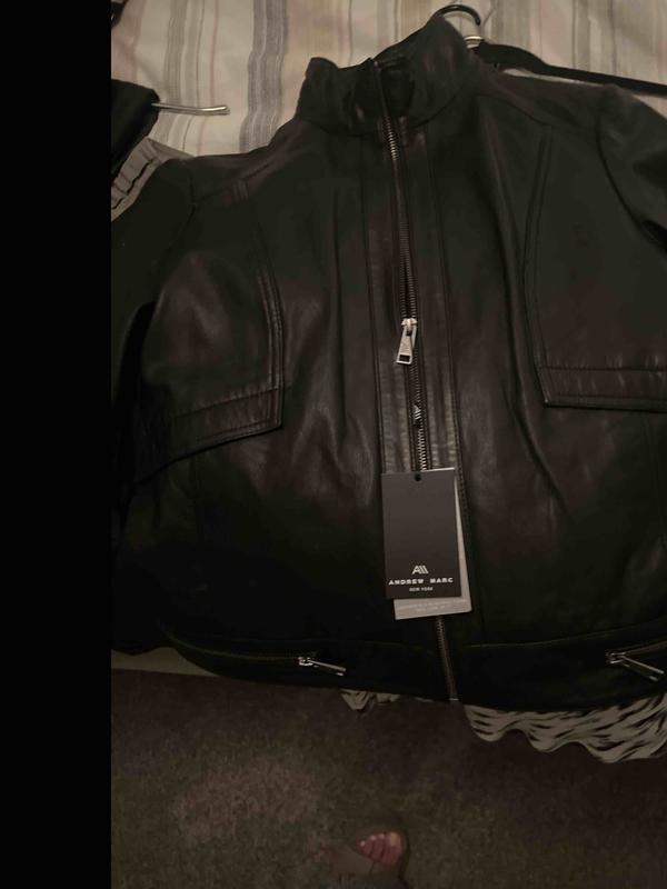 Customer photo for "nice leather jacket for sale price."