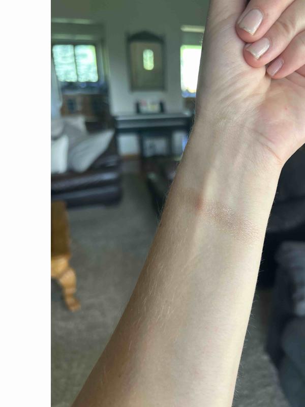 Much lighter than it looks in the picture