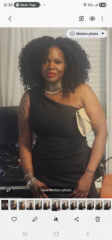 Customer photo for "One shoulder ruffle dress"