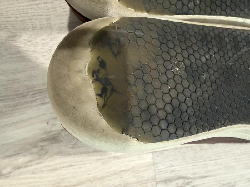 Customer photo for "Soles wore away in months"