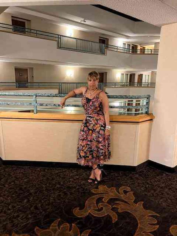 Customer photo for "Great dress for gala or fancy party"