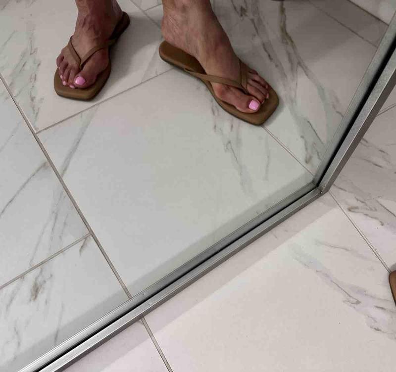 Customer photo for "Must have updated flip flop, comfy too"
