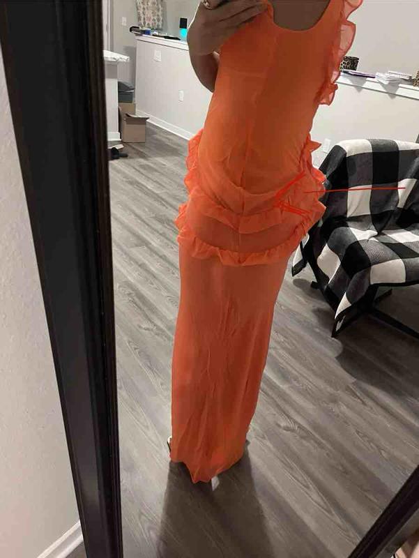Customer photo for "Poor material, sewing inseams, cheap looking"