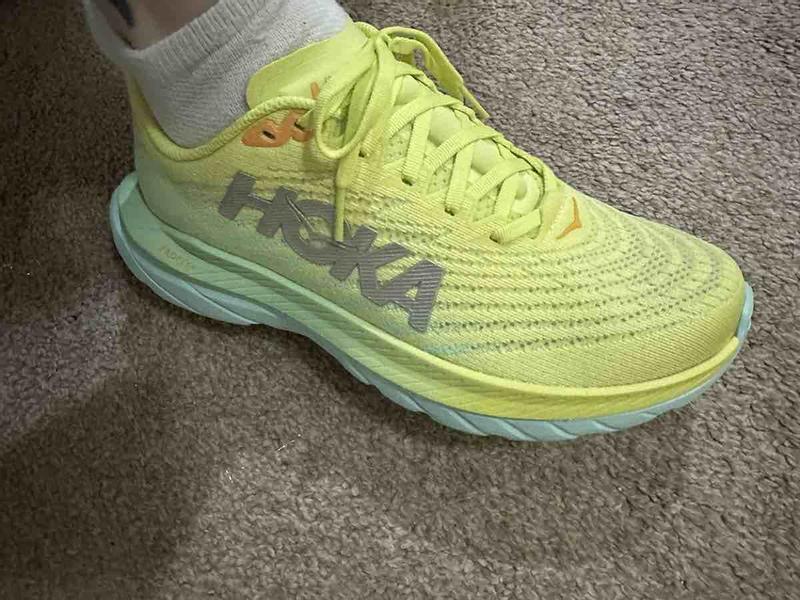 Customer photo for "While I love them, they are not my favorite Hokas"