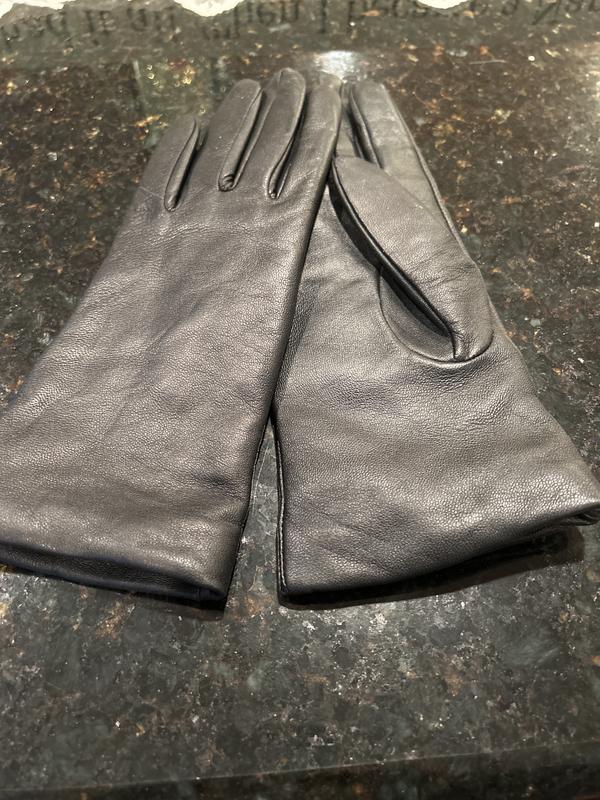Customer photo for "Leather Globes with Cashmere Lining"