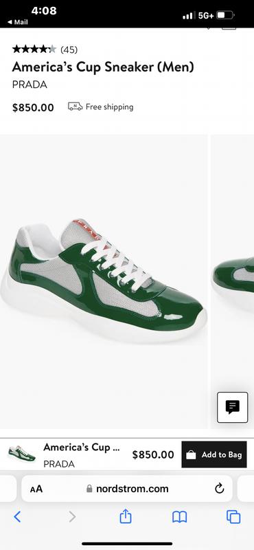 Prada America's Cup Sneaker (Men) | Nordstrom