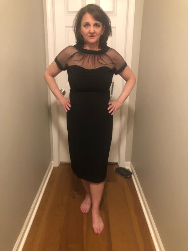 Classic little black dress.