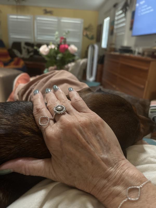 Customer photo for "Loving the Riva Hoop Ring"