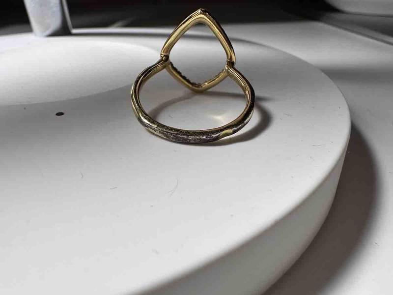 Customer photo for "looked beautiful at first but then tarnished badly"