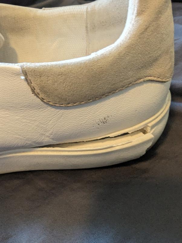 Sole fell apart and paint chips off.