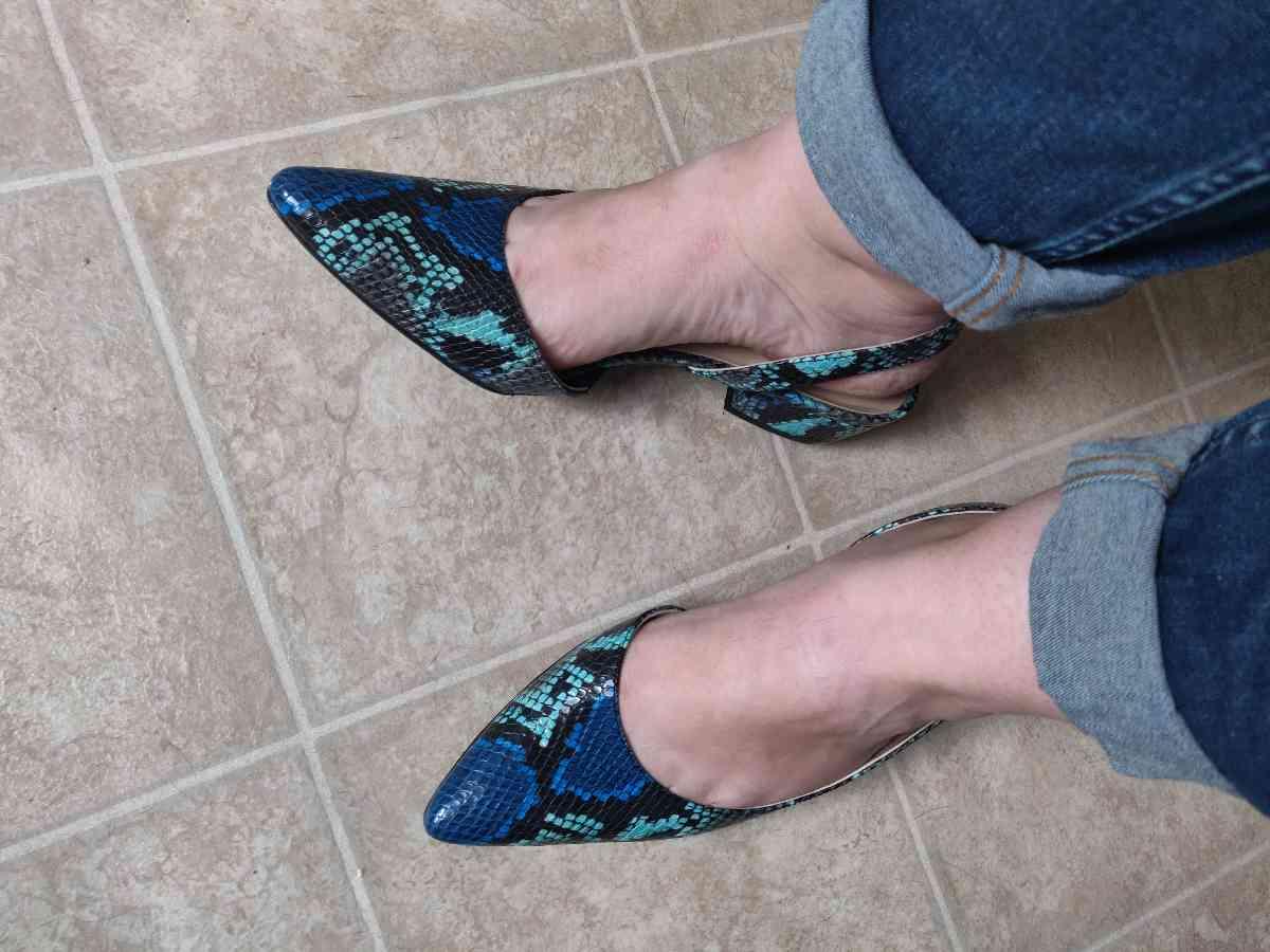 Wonderful shoe with a sensible heel