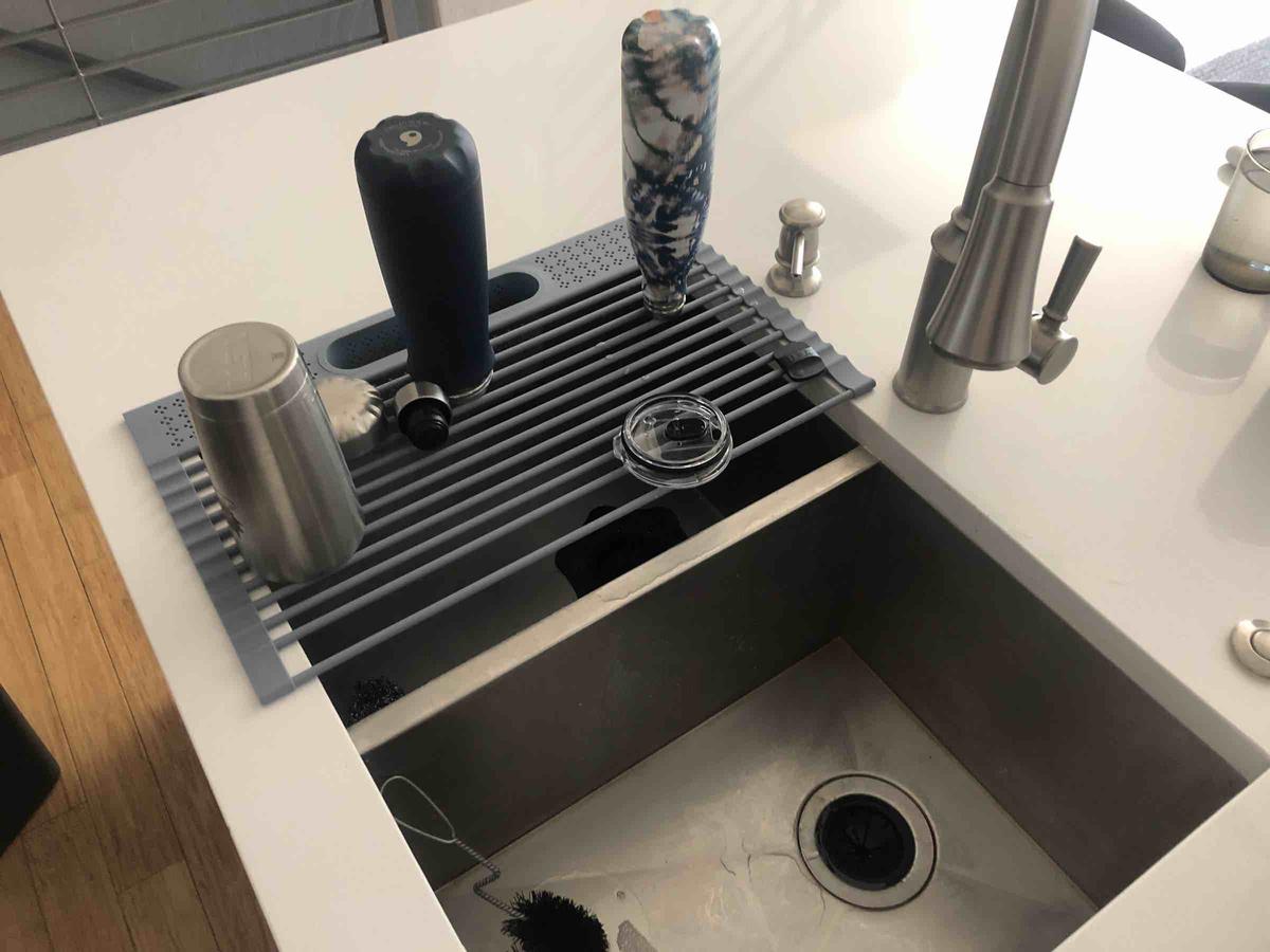 Customer photo for "The Perfect Drying Rack Solution"