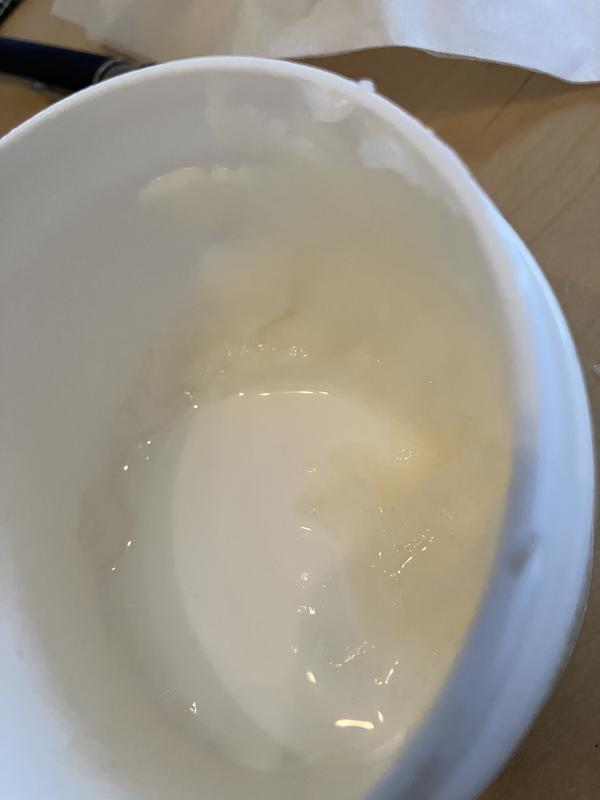 Customer photo for "Separating at end of bottle"