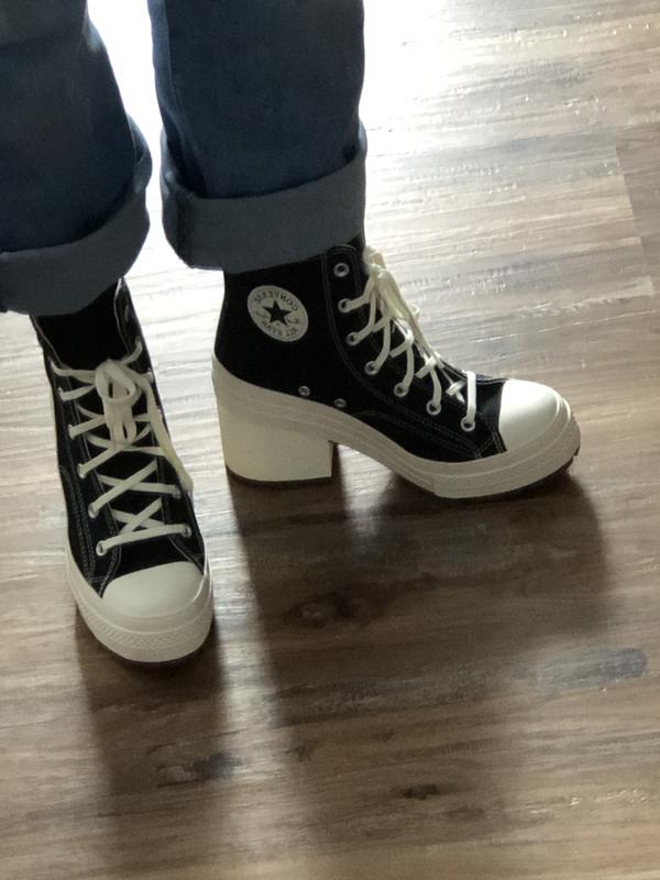 Cool block heeled Converse booties