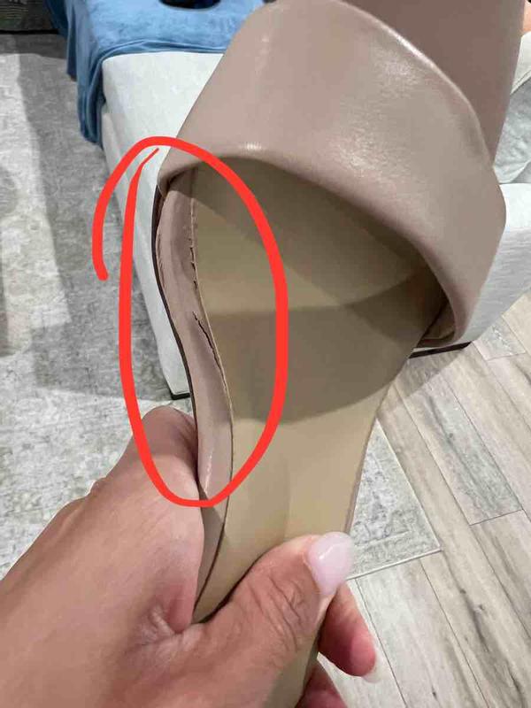 Worn only once and insole already tearing apart