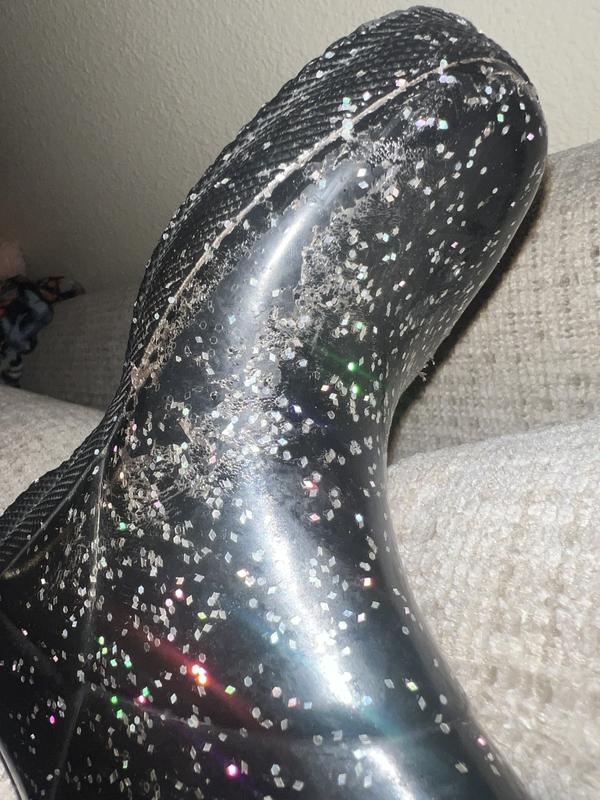 Sparkles are peeling off