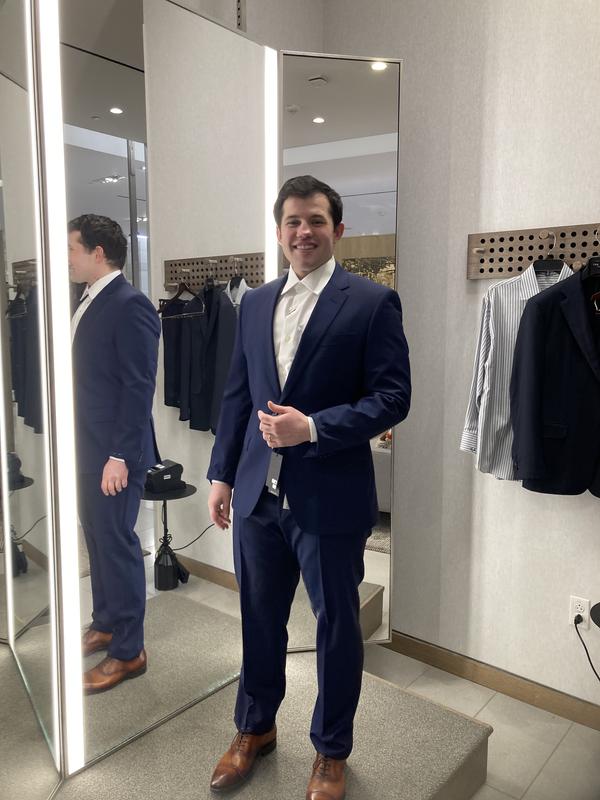 Customer photo for "Gorgeous Wedding Suit for Son Makes This Mom Proud"
