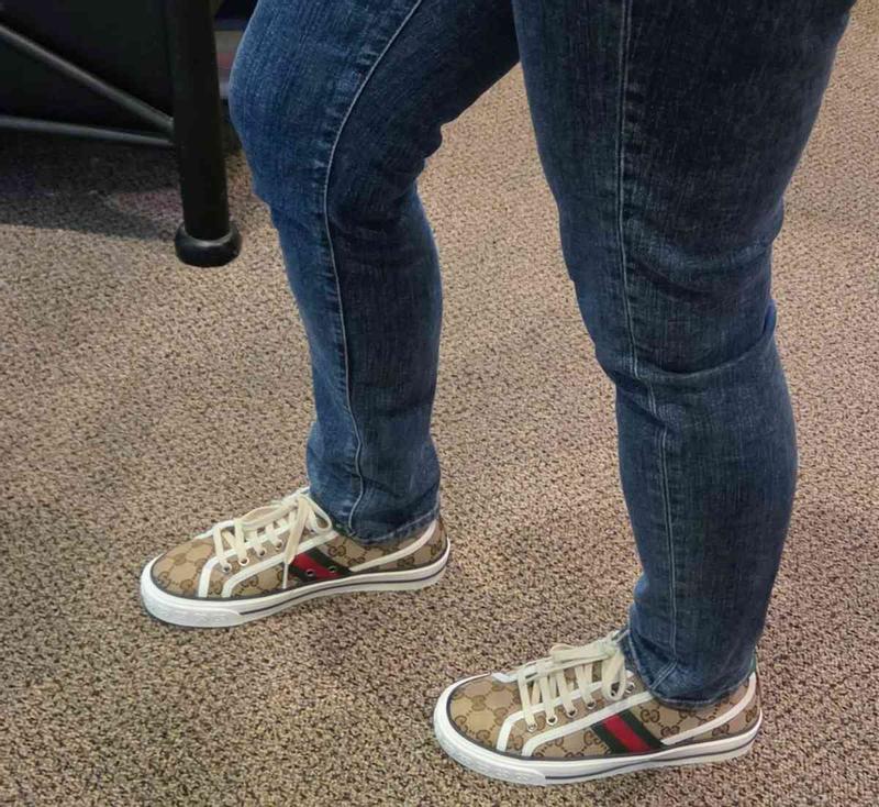 Customer photo for "Love my Gucci tennis 1977 platform sneaker"
