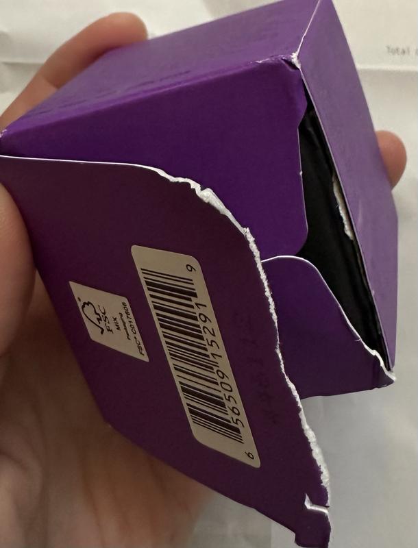 Customer photo for "used, in a torn box"