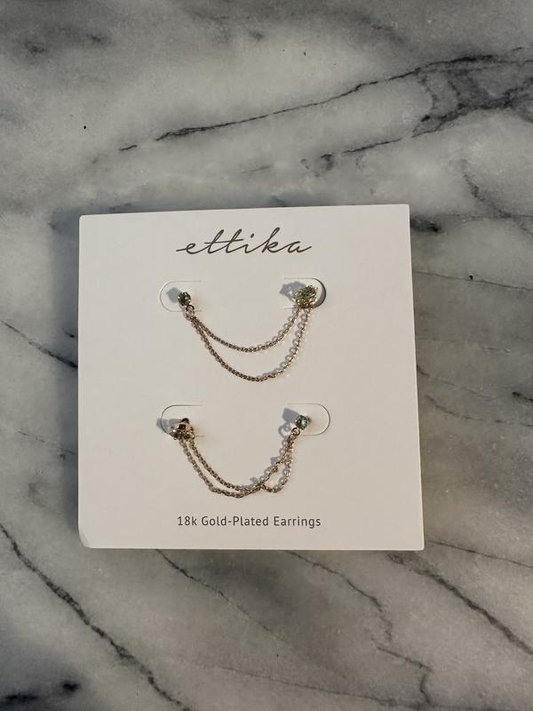 Customer photo for "The coolest double earring"