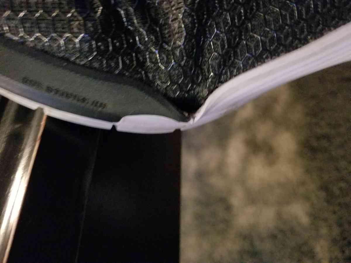 Customer photo for "Metcon 5 fell apart after 3 wearings"