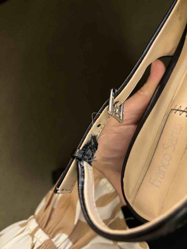 The shoe broke while I was at work