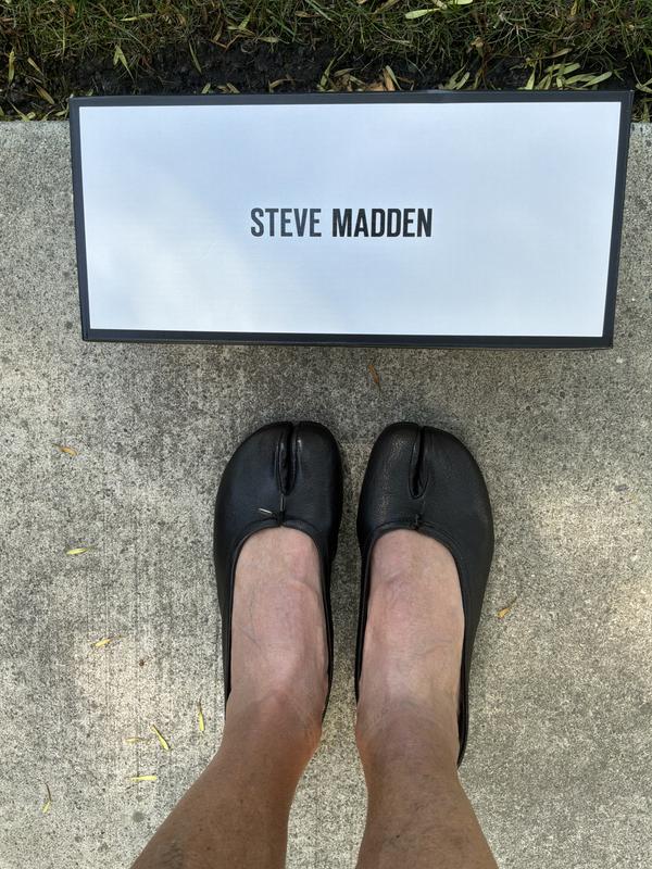 Customer photo for "Love my new Steve Madden Calico flats"
