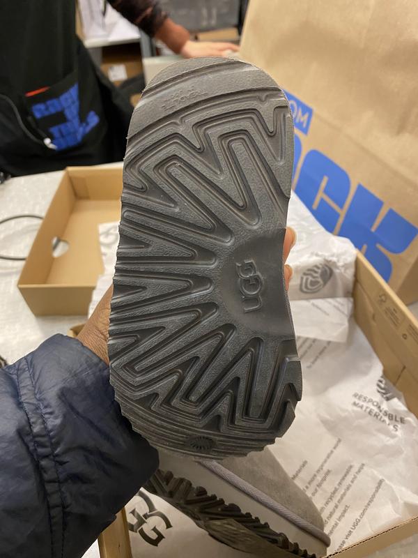 Customer photo for "These UGG boots were worn or played in for hours."