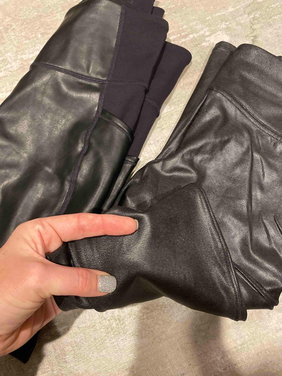 Customer photo for "Flattering but not really leather"
