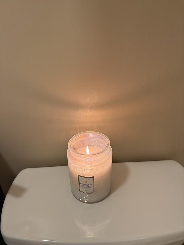 Customer photo for "Beautiful container and great smell.  Burns nicely"