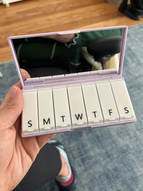 Customer photo for "Pretty, functional, and sleek pill case"