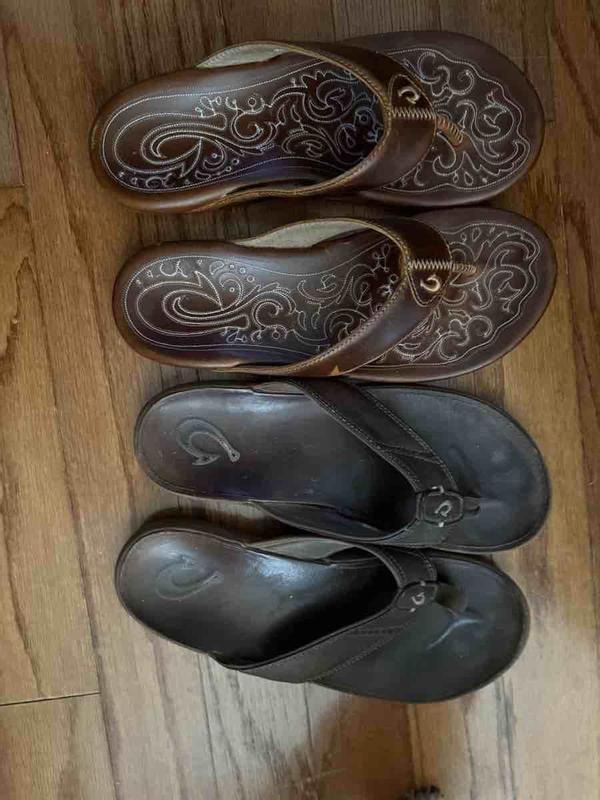 Customer photo for "Olukai is great, love these"